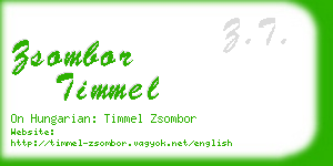 zsombor timmel business card